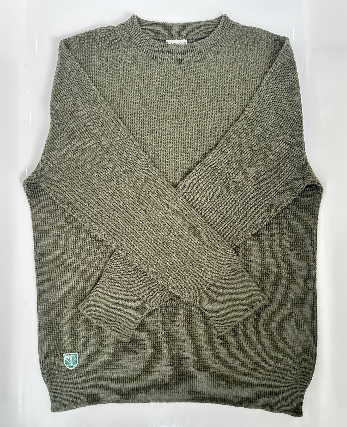 Lachlan Merino Crew Neck Jumper - Khaki